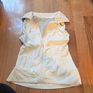 Lululemon Cream Zip-Up Vest
